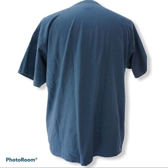 ThinkGeek blue v1.0 shirt sleeve T-shirt Sz Large - Picture 2 of 7